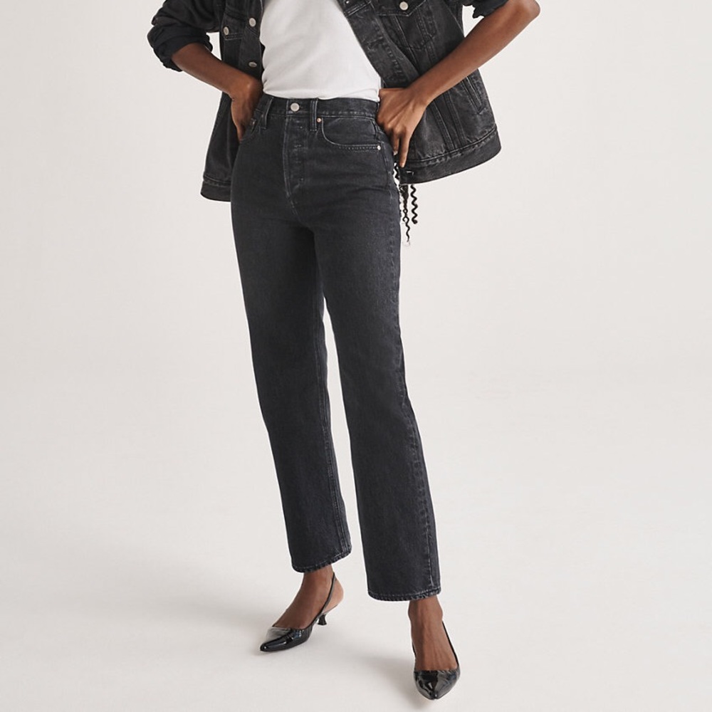 Aritzia Denim Forum The Joni High Rise Loose Jeans 29L